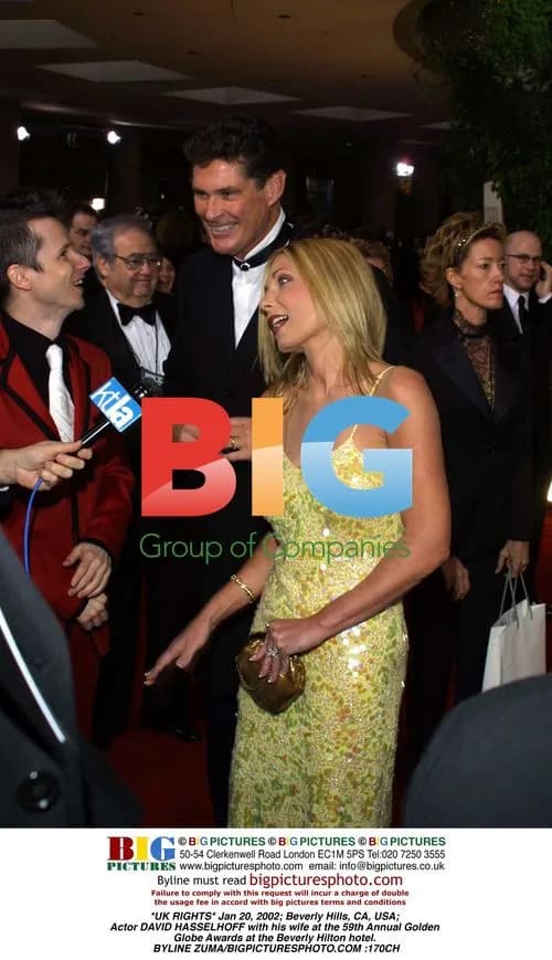 DAVID HASSELHOFF at 59th Golden Globe Awards