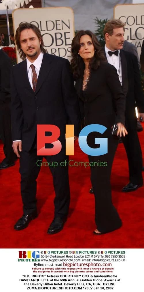 Courteney Cox & David Arquette at Golden Globes