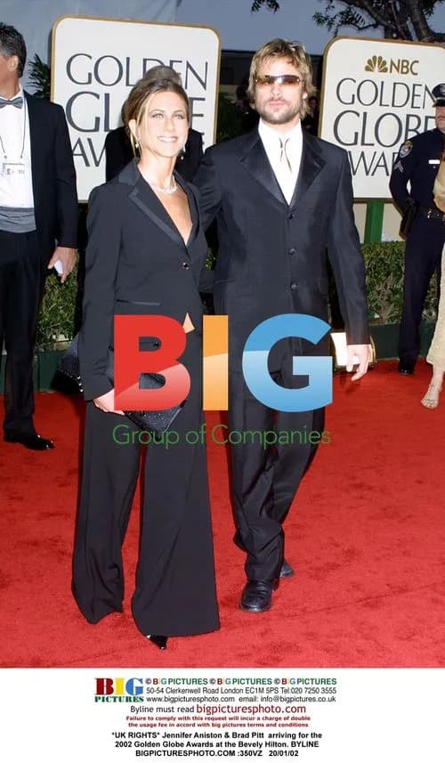 Jennifer Aniston & Brad Pitt at 2002 Golden Globes