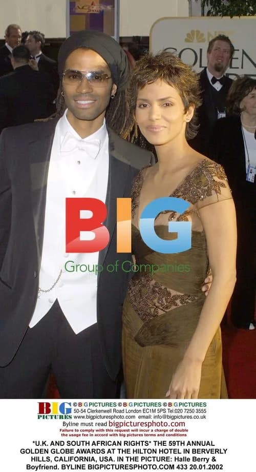 Halle Berry & Boyfriend at Golden Globes