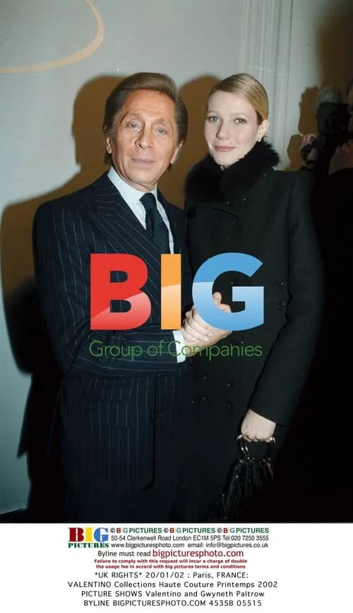 Valentino and Gwyneth Paltrow at Paris Fashion Show