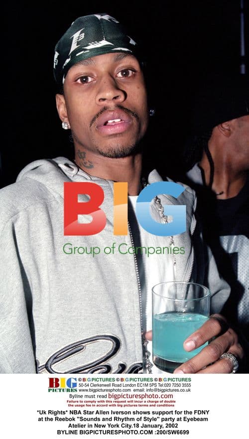 NBA Star Allen Iverson at Reebok Party