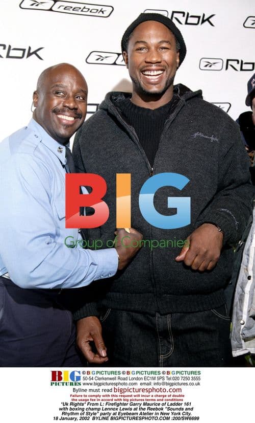 Lennox Lewis at Reebok Party