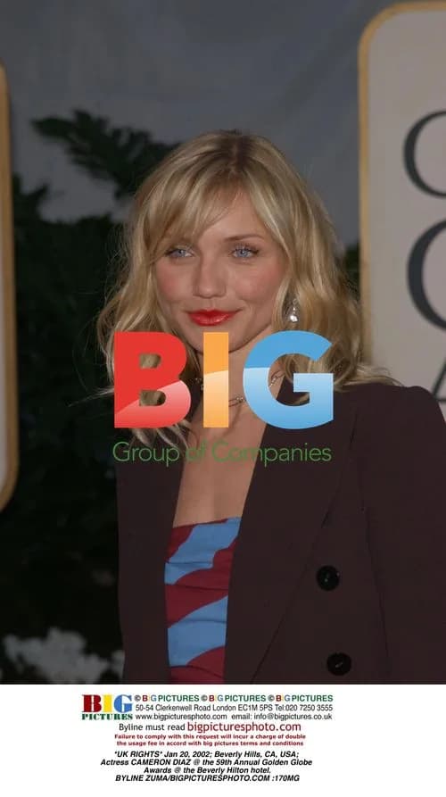 Cameron Diaz at 2002 Golden Globe Awards
