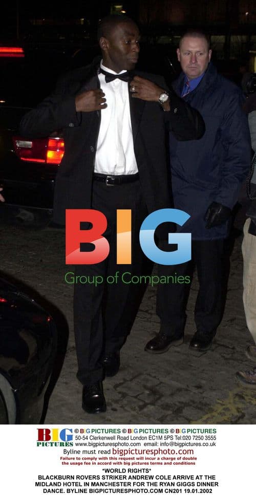 Andrew Cole at Ryan Giggs Dinner Dance