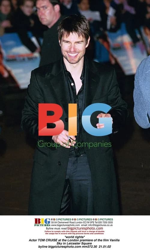 Tom Cruise at Vanilla Sky Premiere