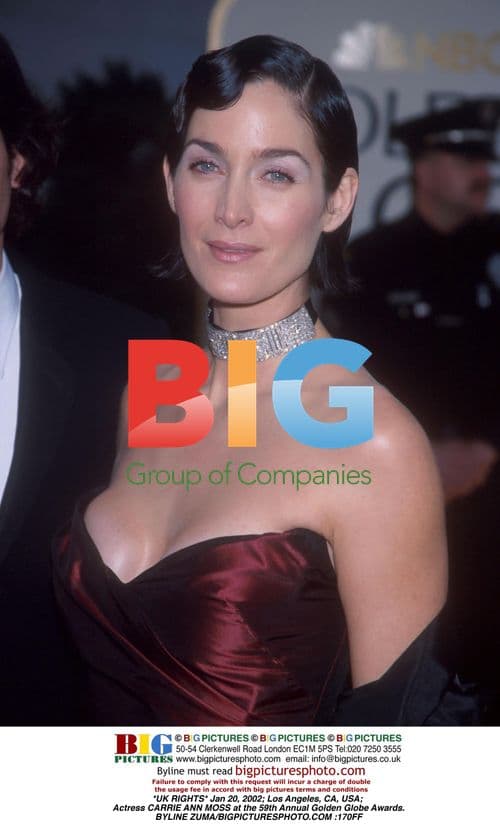 CARRIE ANN MOSS at 59th Golden Globes