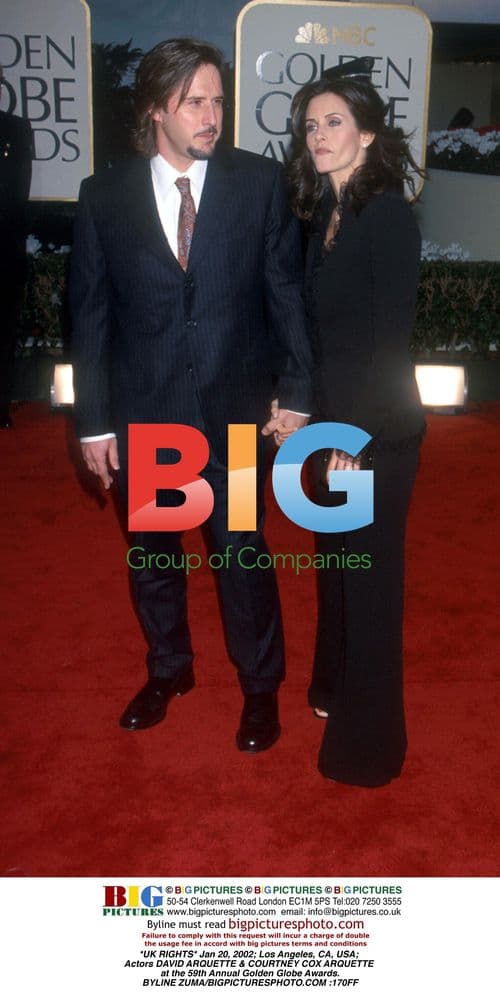 Arquette Couple at Golden Globes