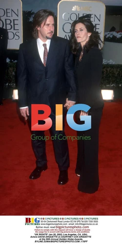 Arquette Couple at Golden Globes