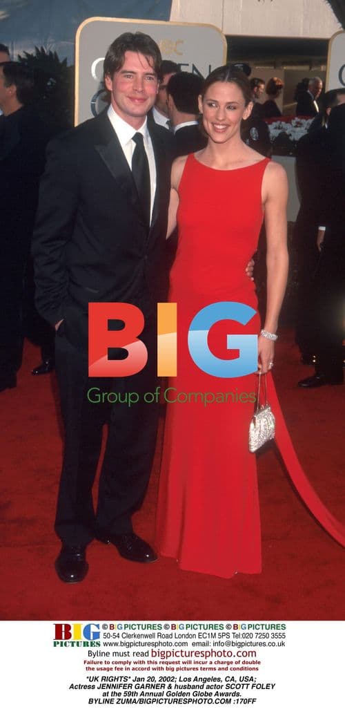 Jennifer Garner & Scott Foley at 59th Golden Globes