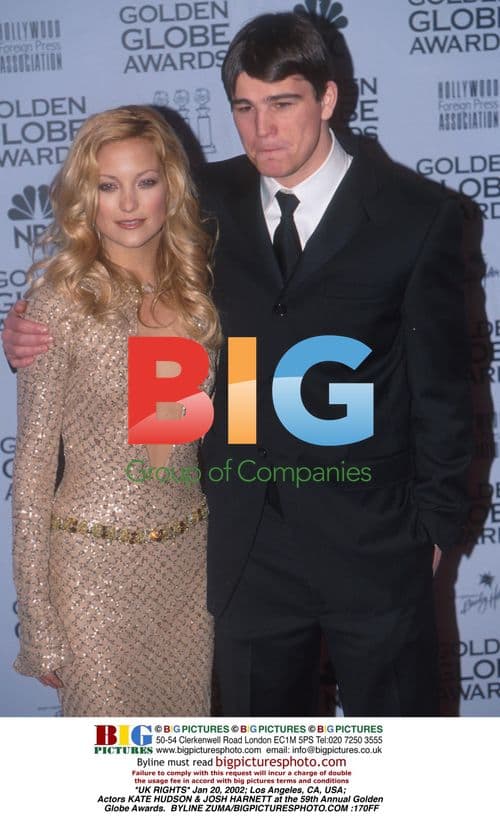 Kate Hudson & Josh Harnett at 59th Golden Globes