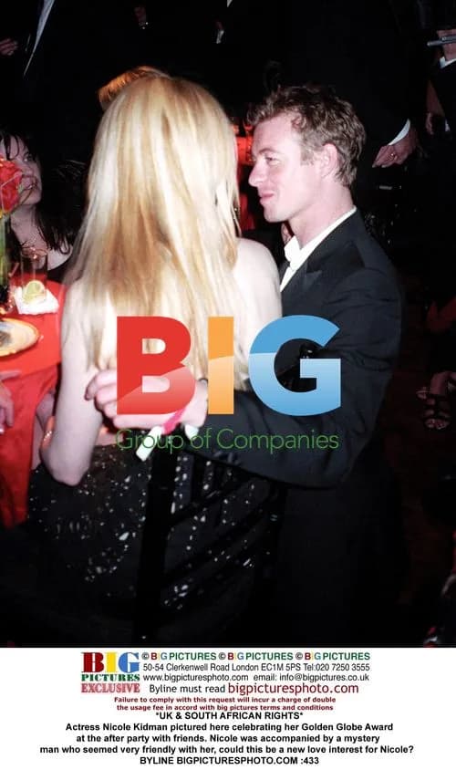 Nicole Kidman celebrates Golden Globe at after party