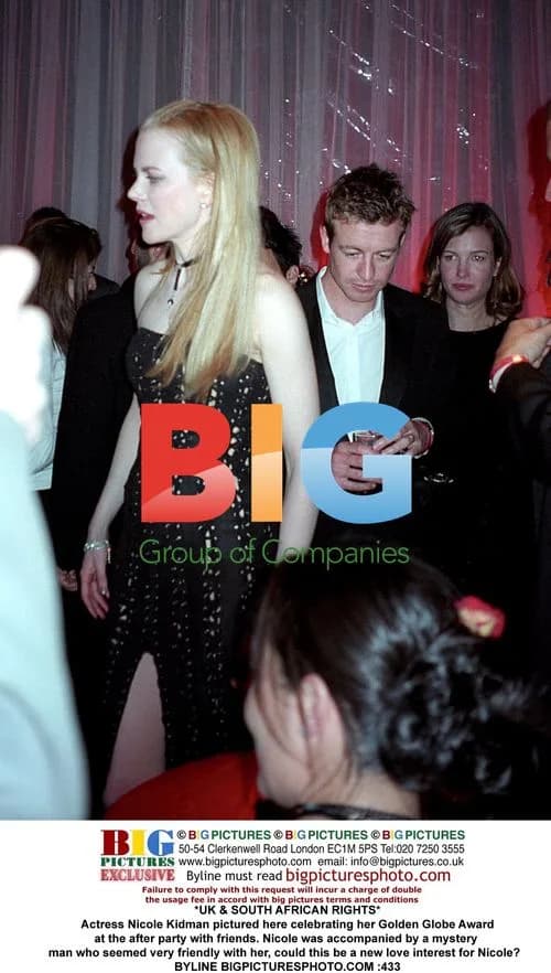 Nicole Kidman celebrates Golden Globe win