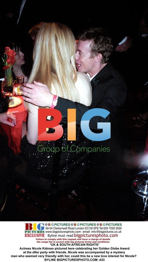 Nicole Kidman Celebrates Golden Globe Win