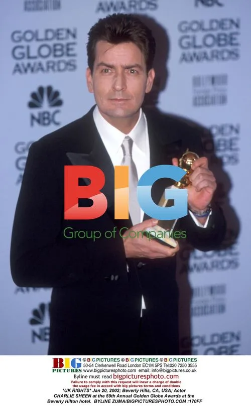 Charlie Sheen at 59th Golden Globe Awards