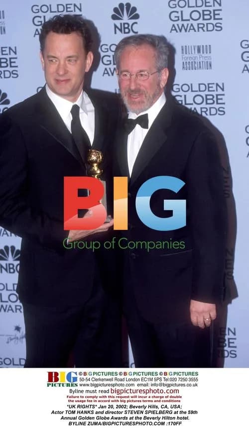 Tom Hanks and Steven Spielberg at Golden Globes