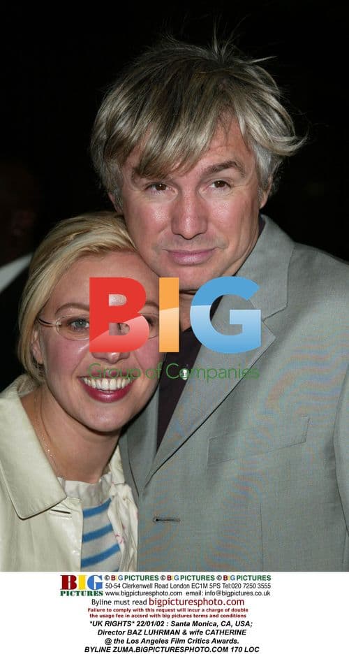 Baz Luhrman and wife at LA Film Critics Awards