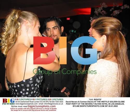 David Navaro and Carmen Electra at InStyle Golden Globe Post Party