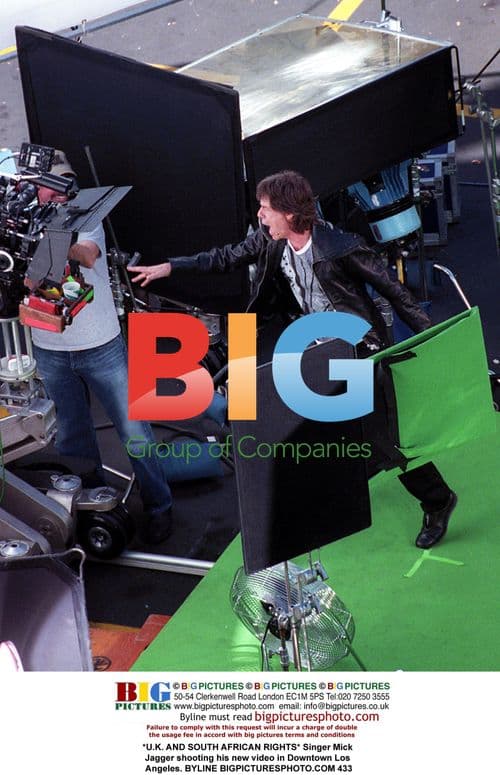 Mick Jagger shoots new video in LA