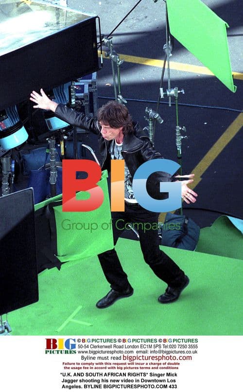 Mick Jagger Shoots New Video in LA