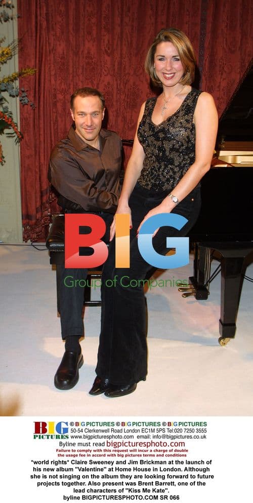 Claire Sweeney and Jim Brickman at album launch