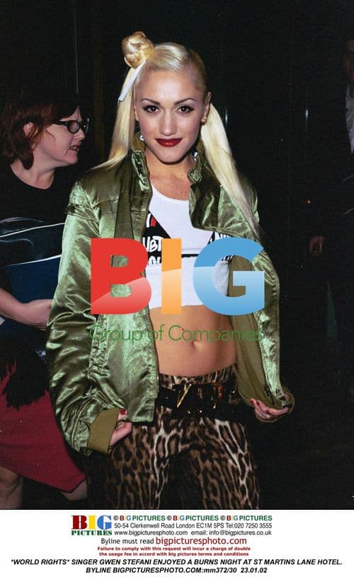 Gwen Stefani at Burns Night Event