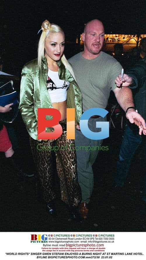 Gwen Stefani at Burns Night Event