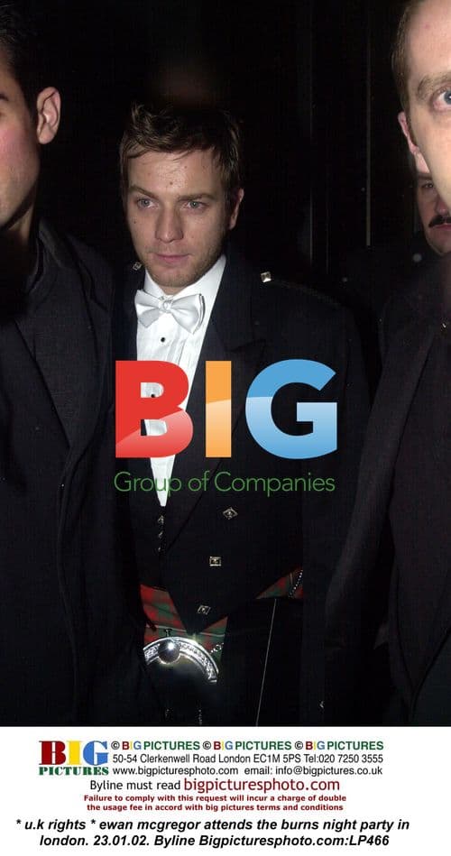 Ewan McGregor at Burns Night Party