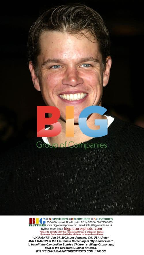 Matt Damon at 'My Khmer Heart' Screening