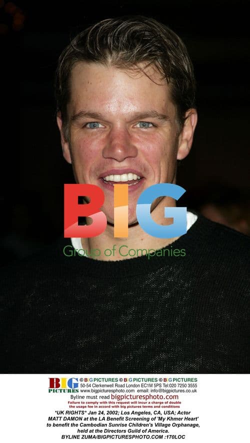Matt Damon at LA Benefit Screening