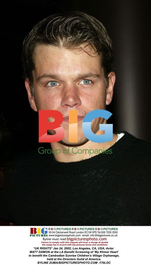 Matt Damon at LA Benefit Screening