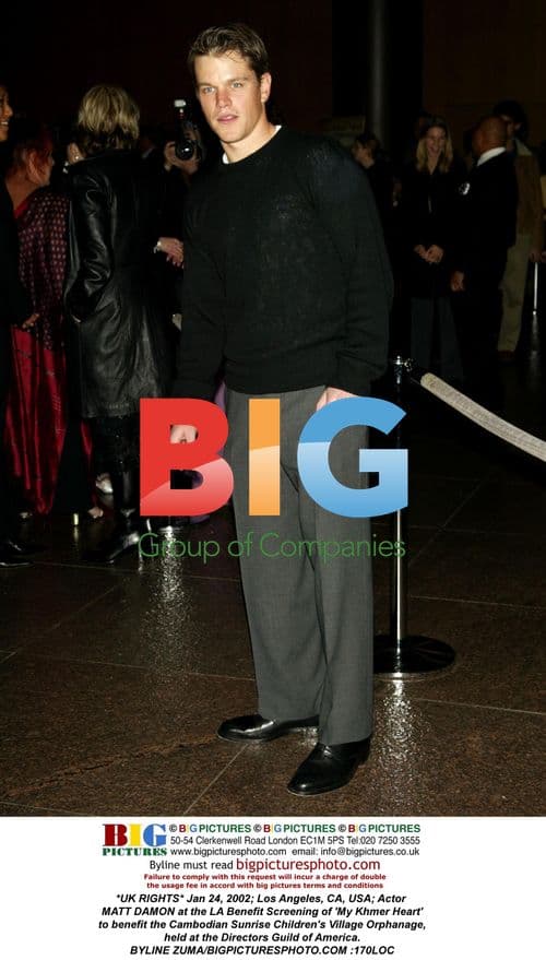 Matt Damon at 'My Khmer Heart' LA Benefit