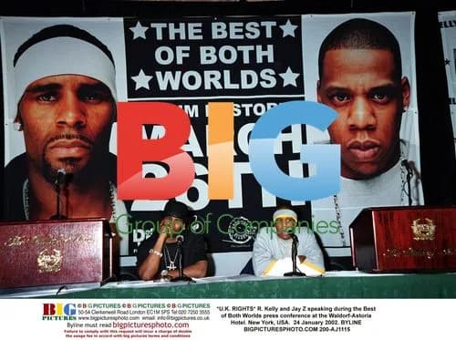 R. Kelly and Jay Z at press conference