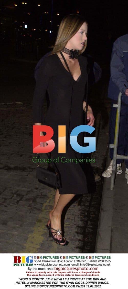 Julie Neville Arrives at Ryan Giggs Dinner Dance