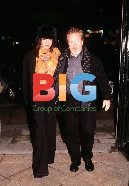 Ridley Scott and Giannina Facio in Madrid