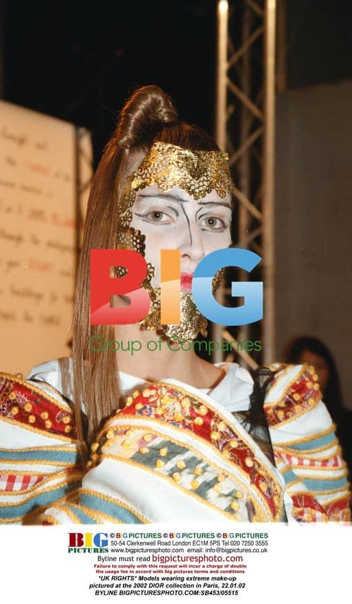 Models at DIOR collection in Paris, 2002