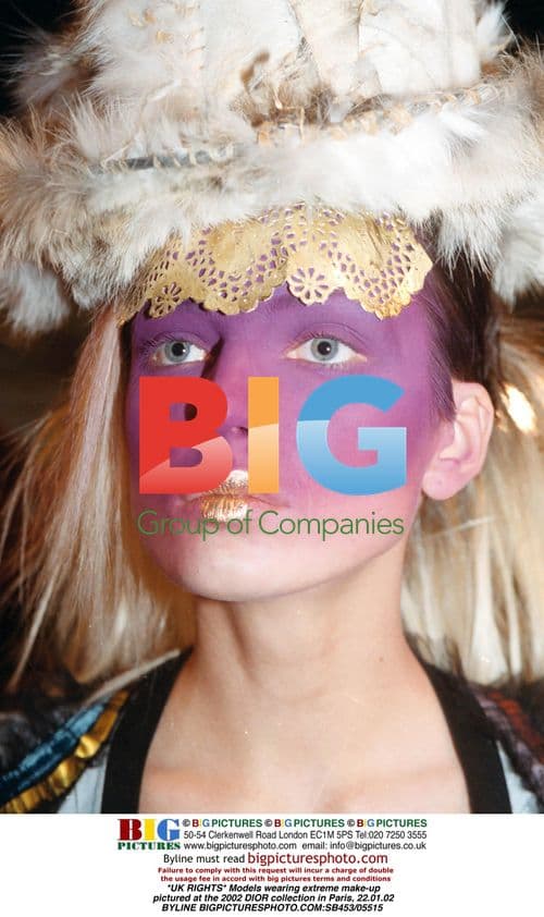 DIOR Models in Extreme Makeup at 2002 Fashion Show