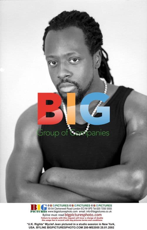 Wyclef Jean in studio session