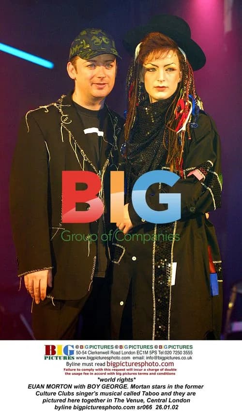 EUAN MORTON with BOY GEORGE at Taboo musical event