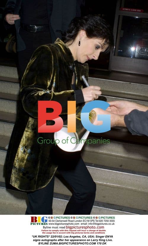 ENYA Signs Autographs After Larry King Live Appearance