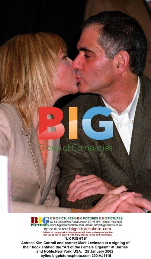 Kim Cattrall and Mark Levinson at Book Signing