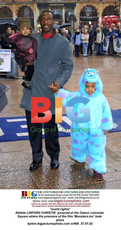 Linford Christie at 'Monsters.Inc' Premiere