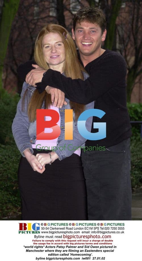 Patsy Palmer and Sid Owen Filming Eastenders