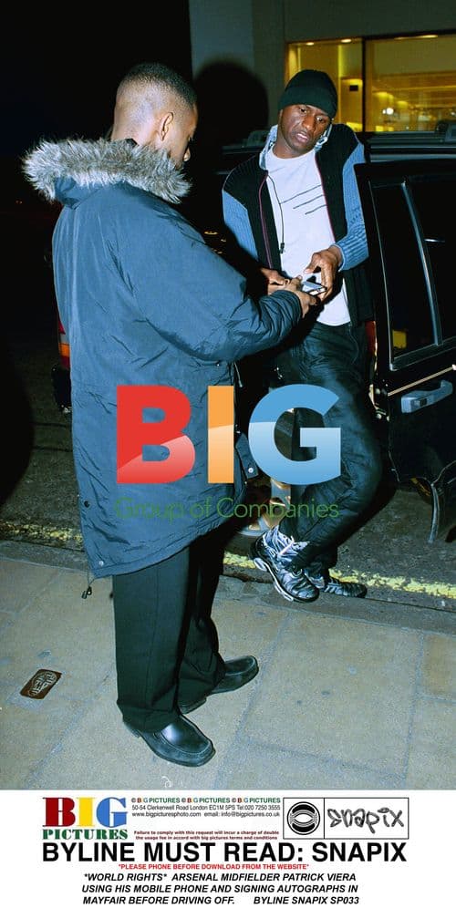 Patrick Viera Signing Autographs in Mayfair