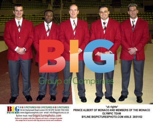 Prince Albert of Monaco and Monaco Olympic Team