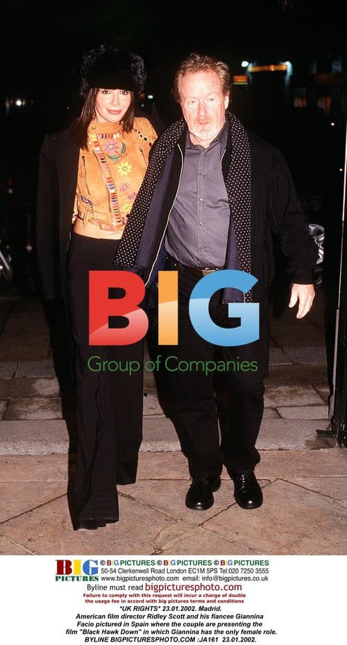 Ridley Scott and Giannina Facio in Spain