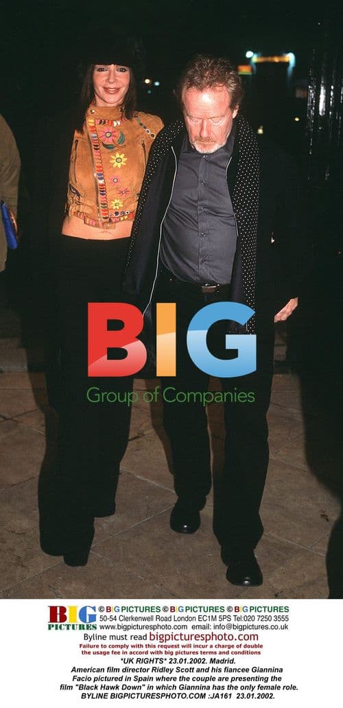 Ridley Scott and Giannina Facio at Madrid Event