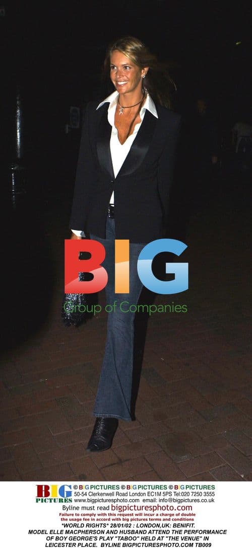 Elle Macpherson and Husband at Taboo Play