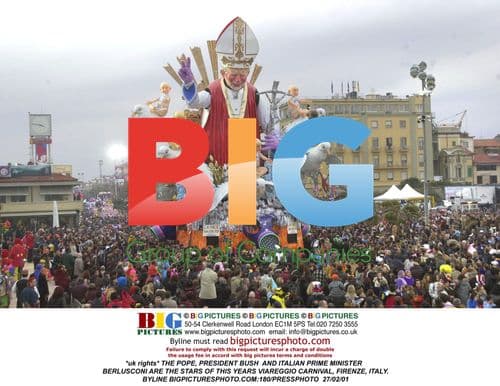 Stars of Viareggio Carnival in Italy