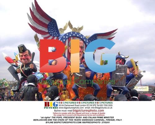 Stars of Viareggio Carnival in Italy